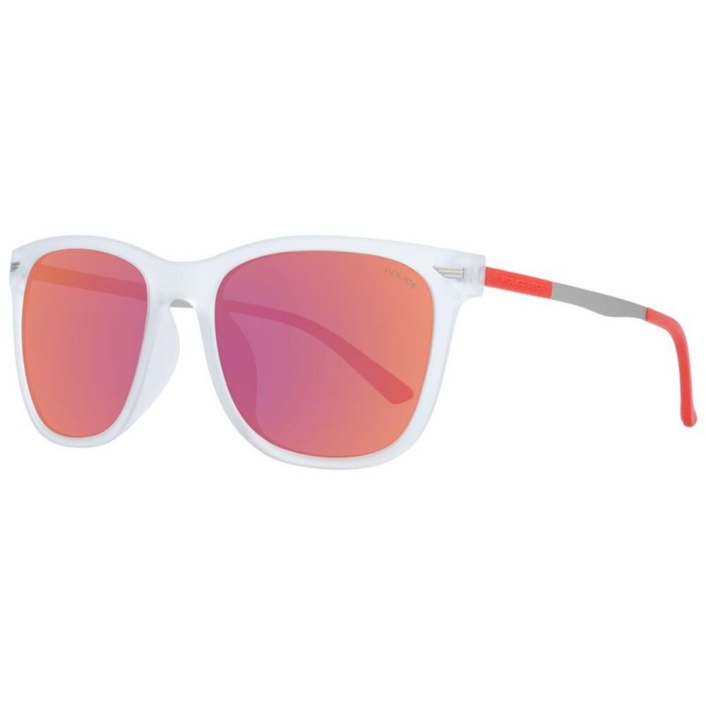 Police PL984J583X unglae quare tyle Men Transparent Sunglasses